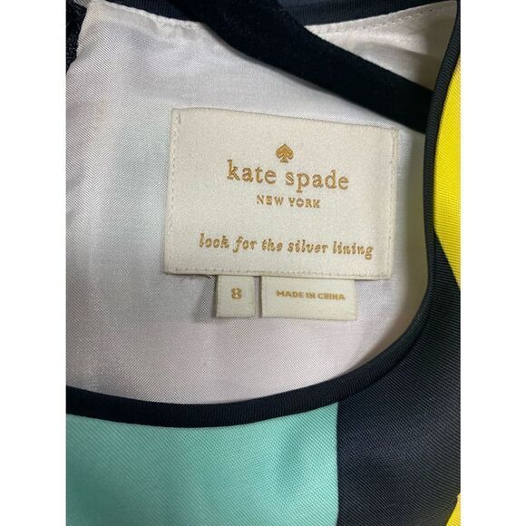 Kate Spade Claudette Colorblock Shift Dress Size 8 - Picture 5 of 5